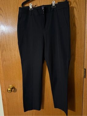 GAP Women's Black Straight-Leg Dress Trousers